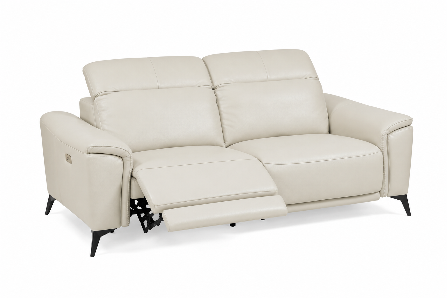 Stanley 2.5 Seater Leather Sofa with Electric Recliner