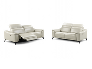Stanley 2.5 Seater & 2 Seater Leather Sofa Suite with Electric Recliner