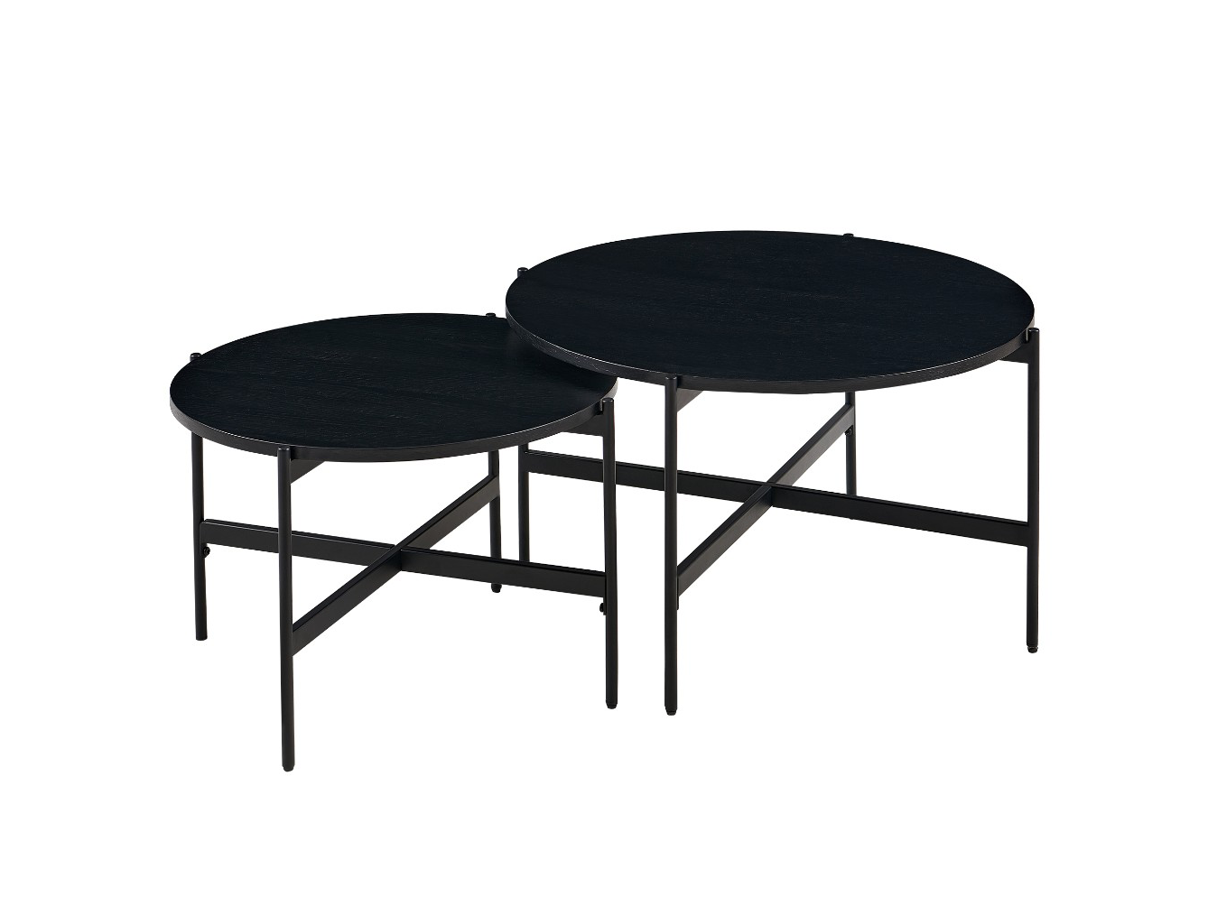 TORINO 2PCS COFFEE TABLE SET-BLK
