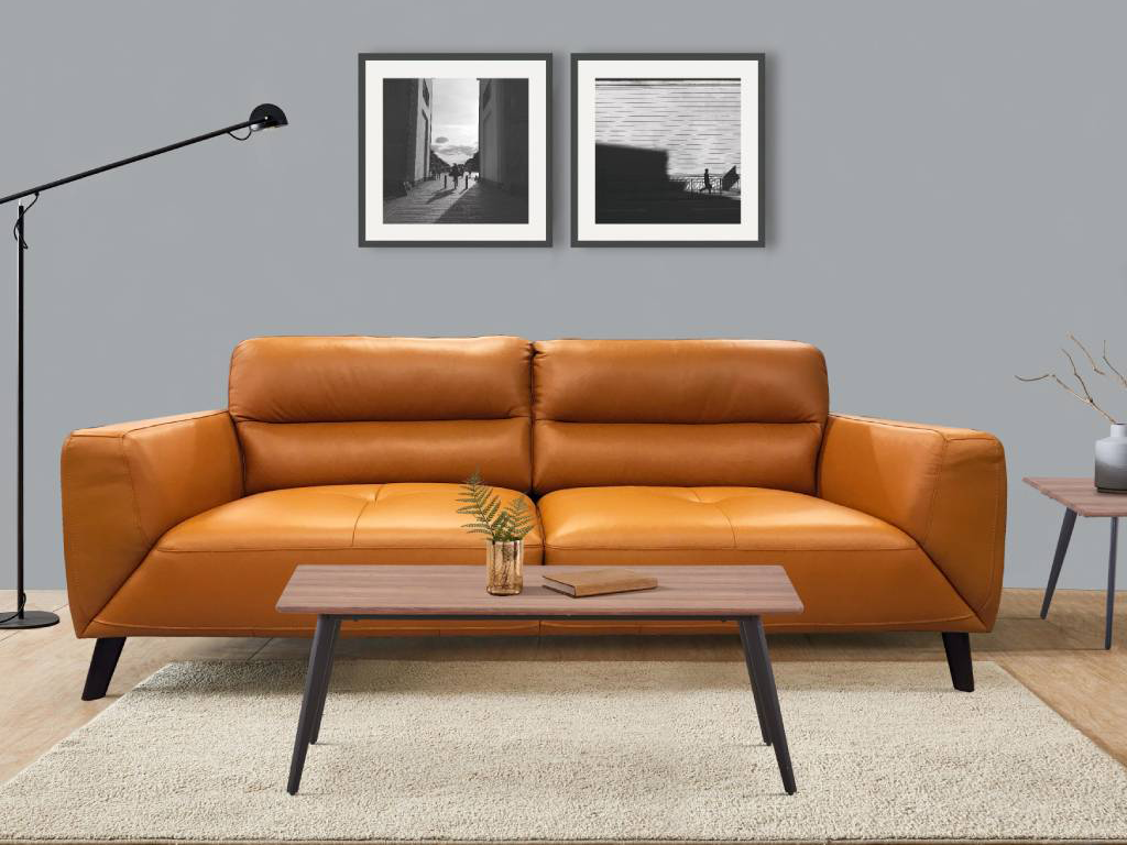 TORINO 3 Seater Leather Lounge