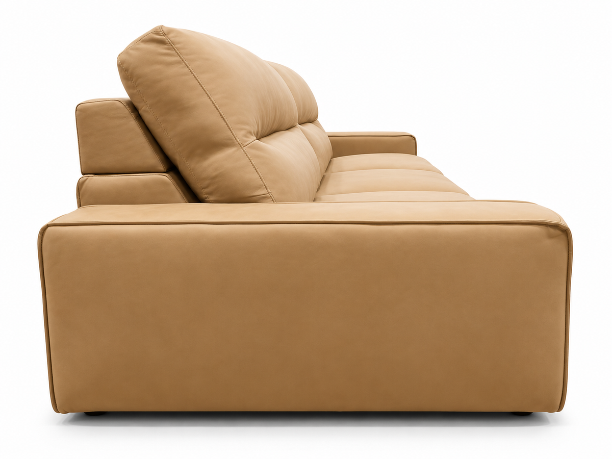 VERONA 3 Seater Leather Electric Sliding Sofa