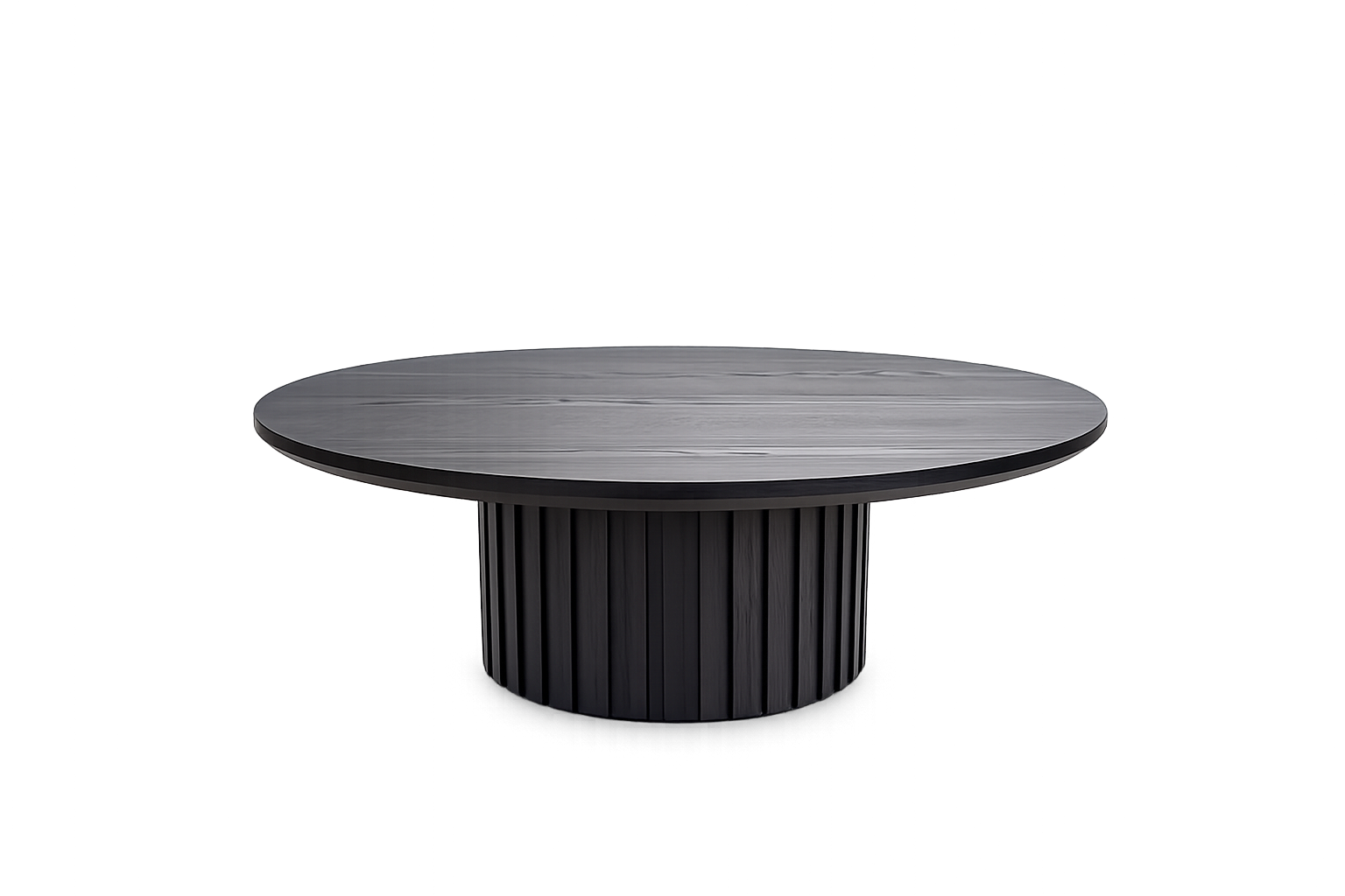 WILLOW RND COFFEE TABLE 90DIA X 35CM-BLACK