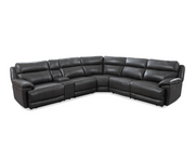 Woolwich Leather Corner Lounge with Electric Recliner
