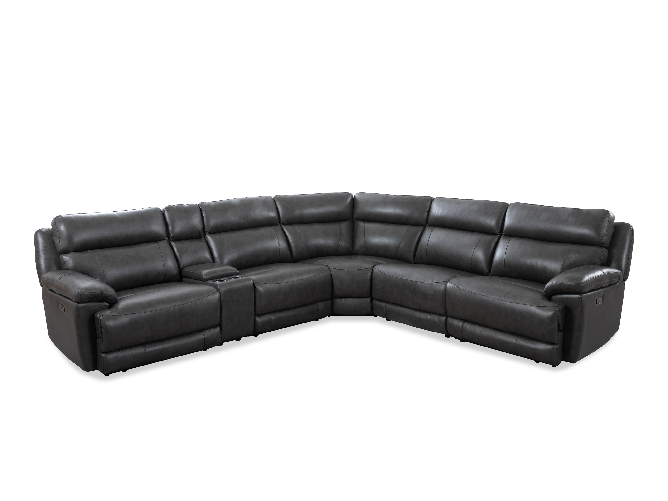 Woolwich Leather Corner Lounge with Electric Recliner