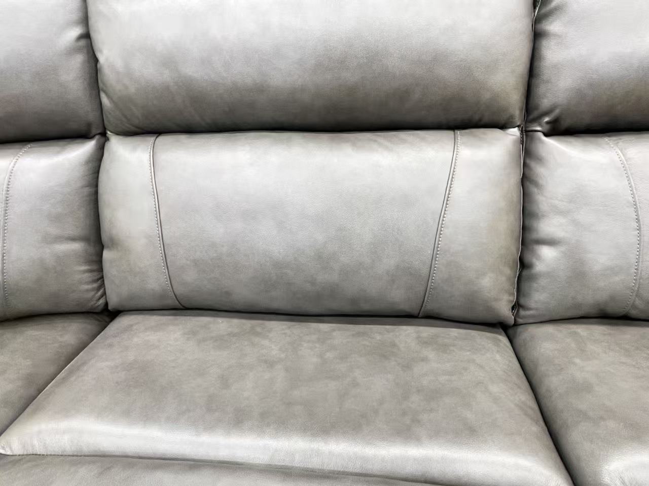 Woolwich Leather Corner Lounge with Electric Recliner
